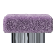 Zeon Ottoman - Sq - Faux Fur Cover